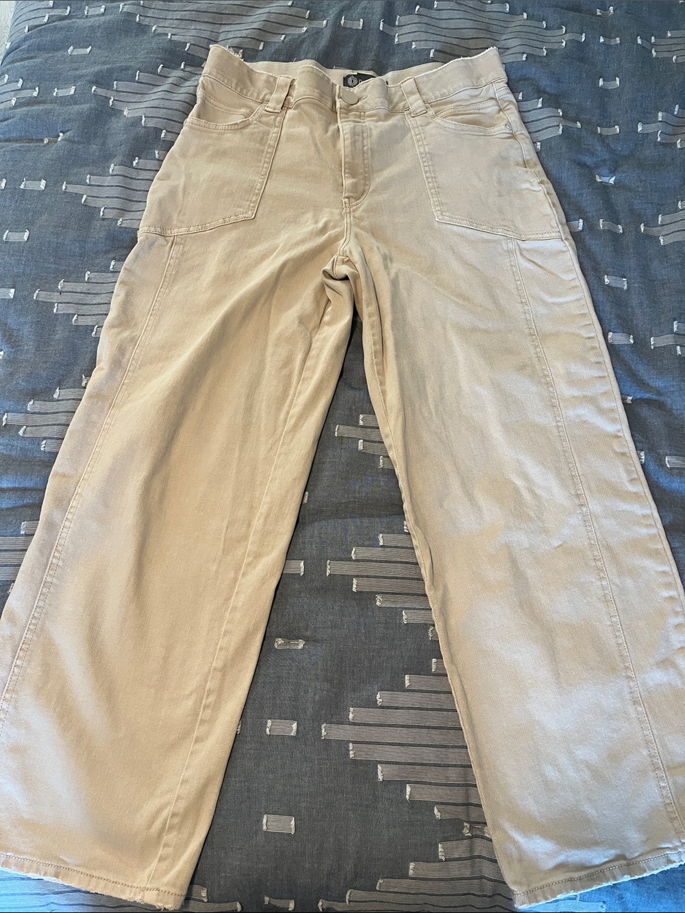 Democracy Cream Wide Leg Jeans